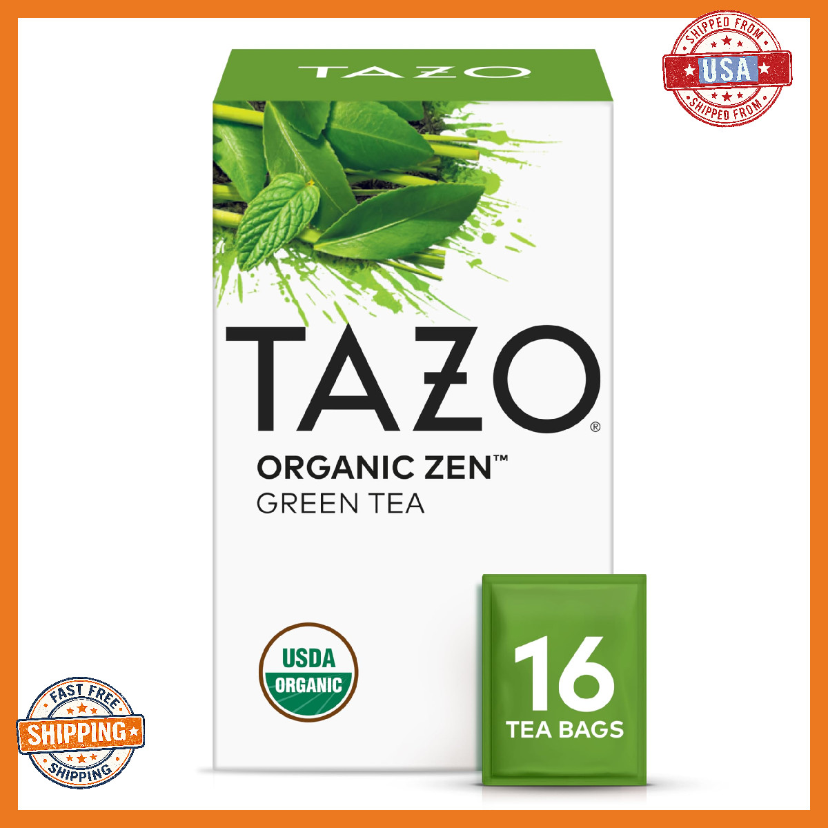 , Caffeinated Tea With Refreshing Lemongrass & Spearmi