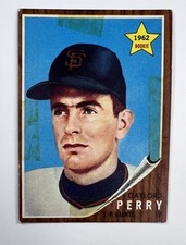 1962 Topps Baseball #199 Gaylord Perry (Giants) LB34