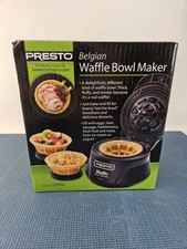 Presto Belgian Waffle Bowl Maker Model 03500 ...
