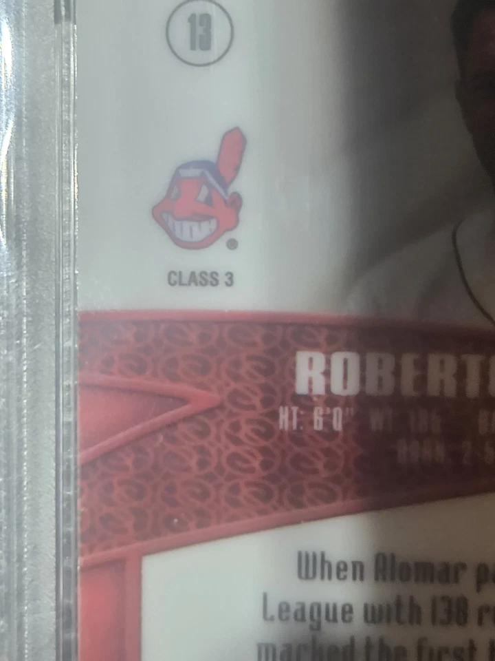 🔥 POP 1 0 HIGHER ROBERTO ALOMAR PSA 8 CLASS 3! 2000 Topps Gold Label #13  - Image 3 of 3