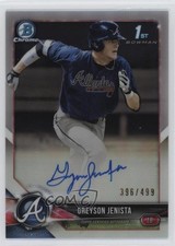 2018 Bowman Draft Chrome Pick Refractor 396/499 Greyson Jenista #CDA-GJ Auto k2j