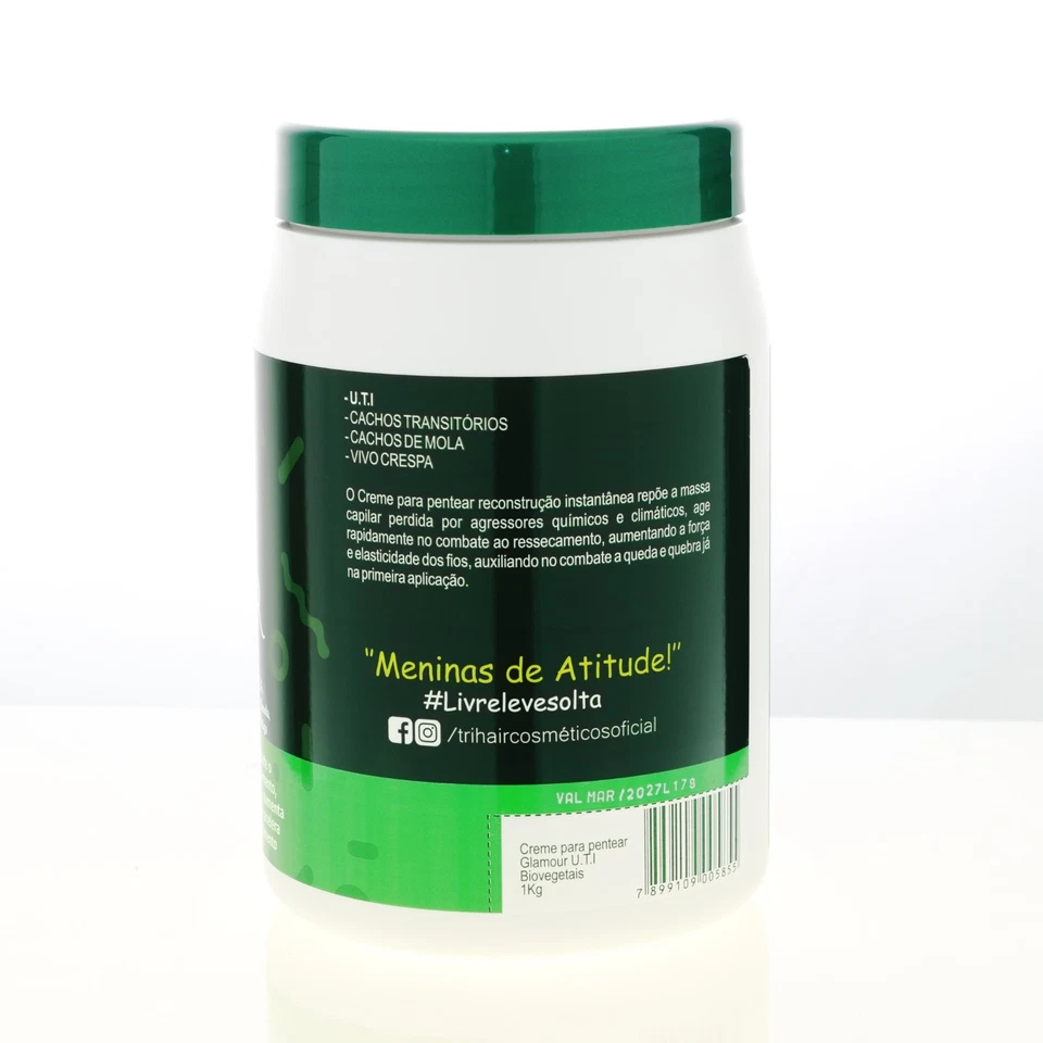 Trihair Glamour UTI Combing Cream 35.27Oz – Repairs, Hydrates & Controls Frizz - Image 2 of 4