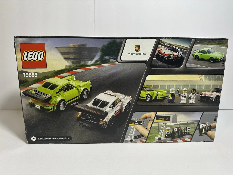 LEGO Speed Champions Porsche 911 RSR 911 Turbo 75888 NEW Sealed Retired Set 2018 - Image 2 of 4