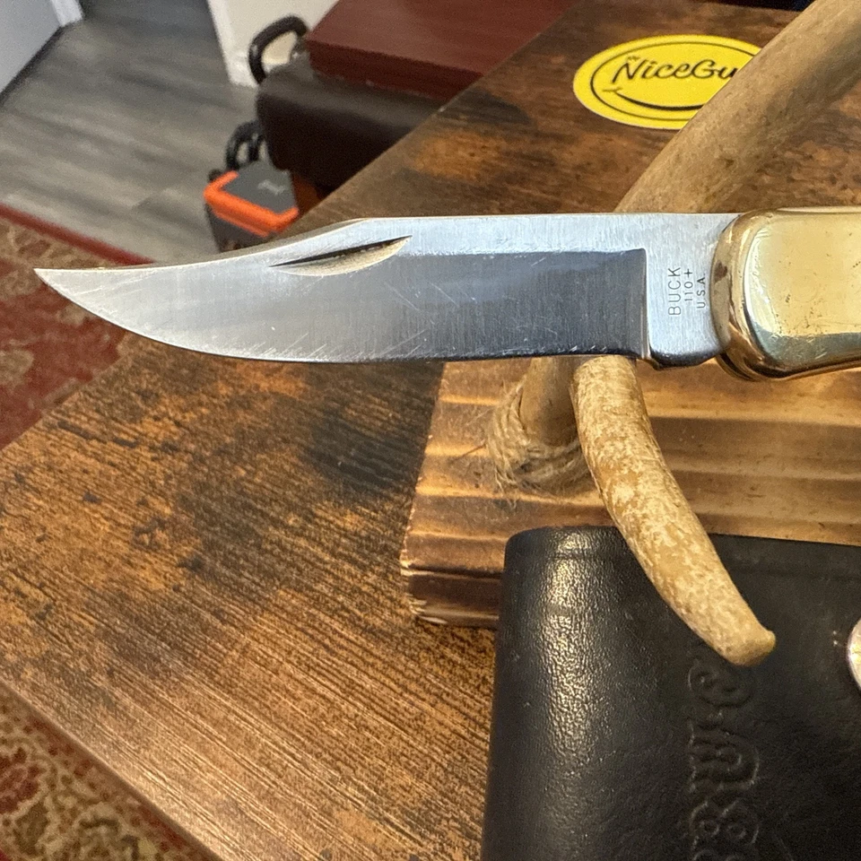 Cuchillo Buck 110 - Vintage (1991). Con funda. Hecho en USA.   Foto 2 de 4