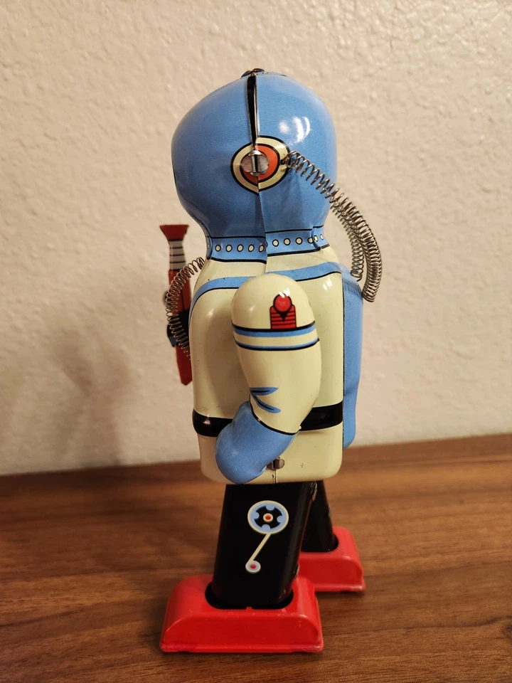 De colección Inter Planet Space Captain Tin Wind Up Sin Llave Schylling MS402 Foto 3 de 4