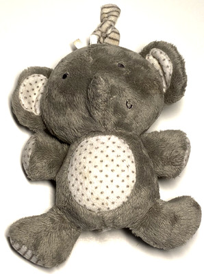 Official Playgro Baby Grey Elephant Plush Kids Soft Stuffed Musical Toy 8''