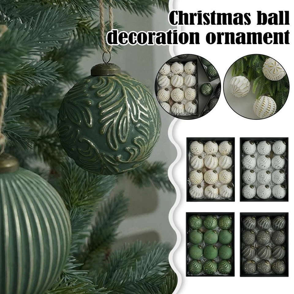 Antique Christmas ball decorations Z2F1 P5H5 J5C8 T7T1 - Image 4 of 4