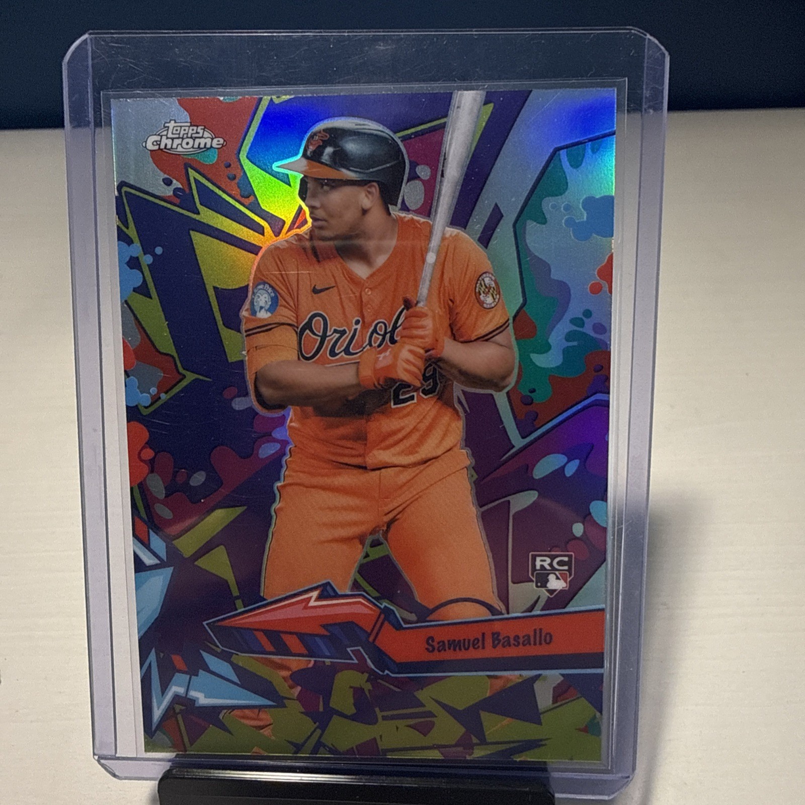 2026 Topps Chrome Samuel Basallo - Wild Style #WST-21 (RC) Orioles