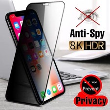 Full Cover Privacy Screen Protector For iPhone 11 12 13 14 15 Pro Max 8 Plus...