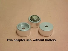 Two BATTERY ADAPTER HM-N NR52 for LR44 Yashica electro 35GX Himatic F Fujica