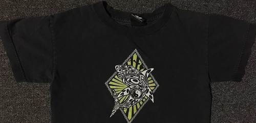 Vtg Kids TC Surf Designs Faded Shark Shirt M Beach Hawaii Skate OP Rusty 90s Y2K - Picture 4 of 10