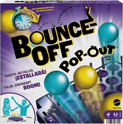 Mattel Games Bounce-Off Pop-Out Party Game for Family Game Night