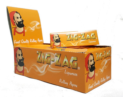 Zick Zack Lakritz Slim Zigaratte Rolling Paper - Original - 1 5 10 25 50 Hefte