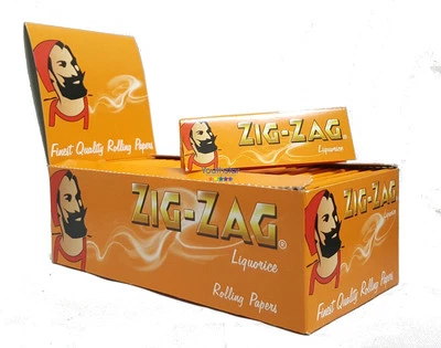 Zig Zag Liquorice Slim Cigaratte Rolling Paper - Genuine - 1 5 10 25 50 Booklets