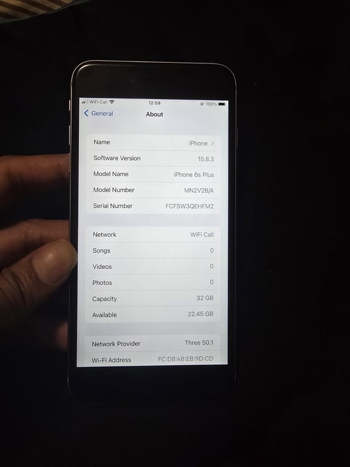 Apple iPhone 6s Plus 32GB Space Grey (Unlocked) A1687 (CDMA + GSM