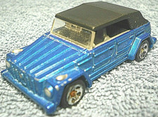 HOT WHEELS VOLKSWAGEN TYPE 181 BLUE 1:64 DIECAST CAR WITH REMOVABLE ROOF - NICE