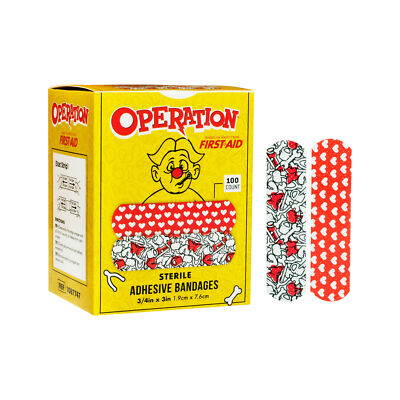American White Cross Operation  Adhesive Bandages 3/4'' x 3'' 100 Count