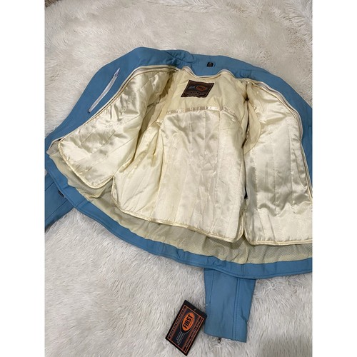First Classics Blue Leather Jacket -Size XL (NWT) - Picture 4 of 9