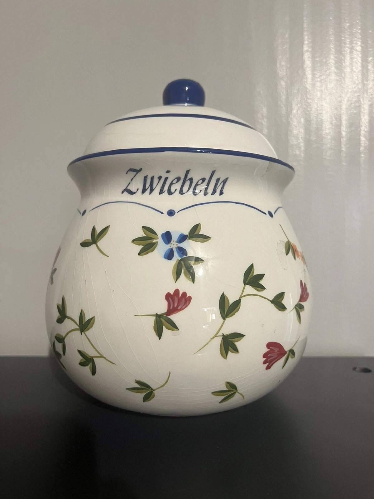 Zwiebeln Garlic Keeper Wellco-Design vanWell Marianna Edles Porzellan ( T 10 )