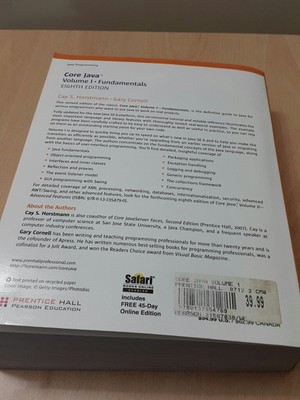 Core Java, Volume I -- Fundamentals: 1