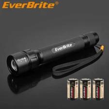 EverBrite 600Lumen Ultra Bright Tactical Flashlight Zoomable 4 Lighting Modes US