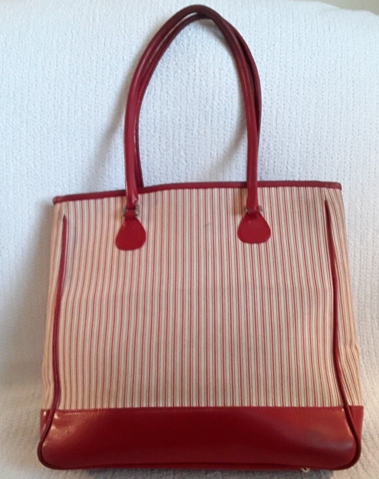 Isabella Fiore Cartera Bolso Bolso de Mano Cuero Con Cuentas Hombro De Colección Rojo Foto 2 de 4