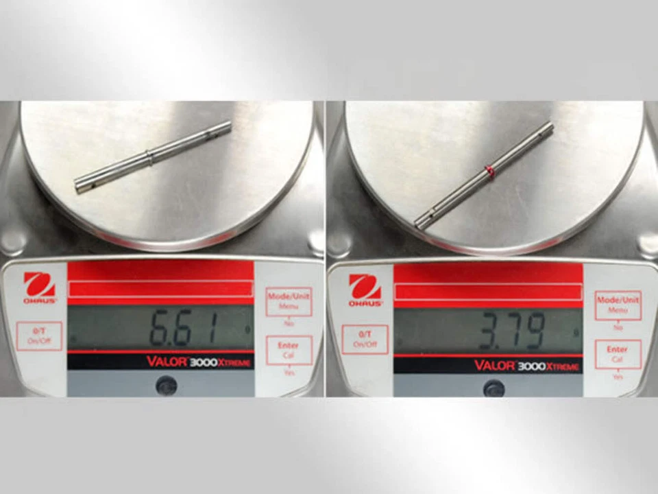 Precision CNC Solid Titanium Main Shaft/Collar RED - 180 CFX/150S (MH-18FX166T) - Image 2 of 2