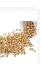 TOHO Perm Rose Gold Glass Seed Beads - BP-P481A Size 15/0 10g