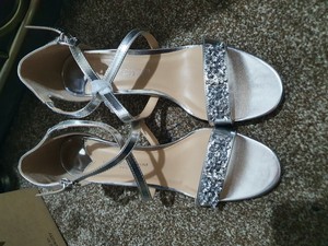 wide fit silver sandals