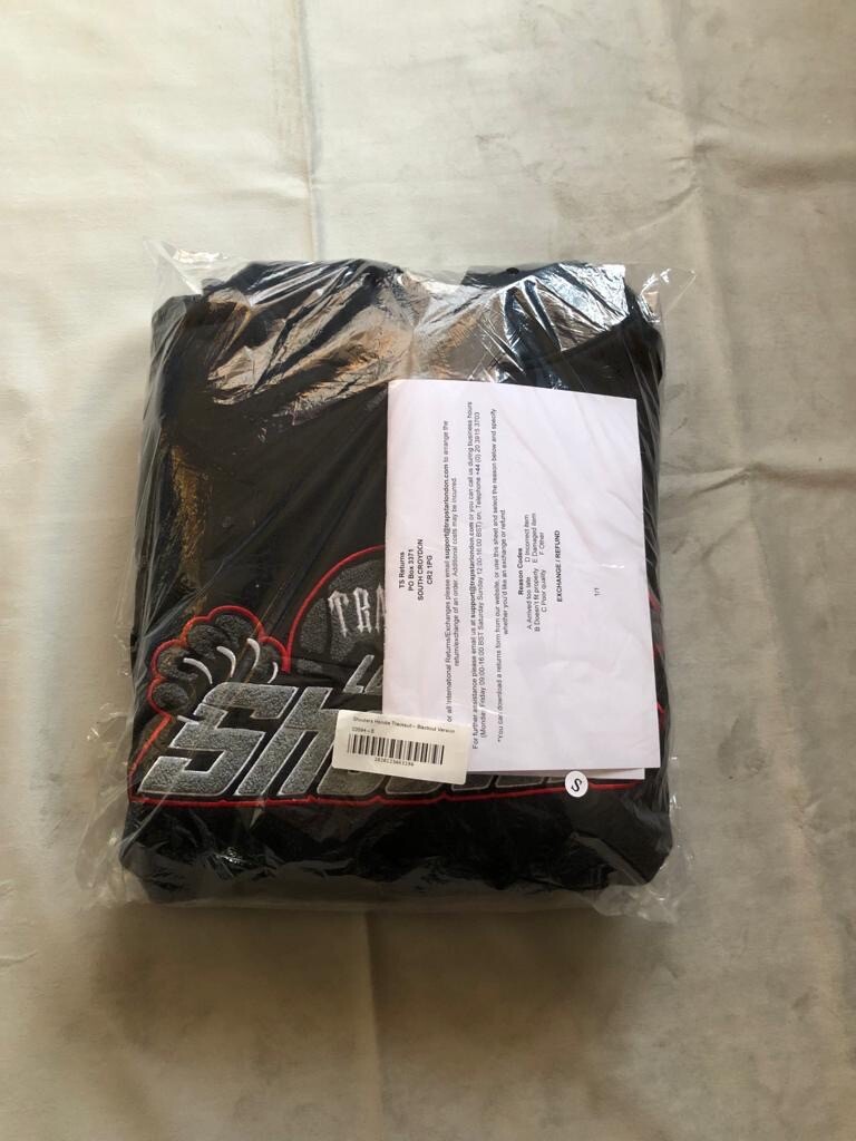 Trapstar Shooters Tracksuit Size Small Black/Red *AUTHENTIC WITH