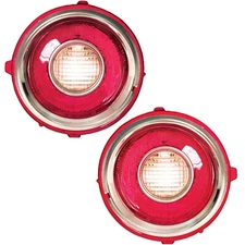 1970 1971 1972 1973 Chevy Camaro Rally Sport Back Up Lamp Lens Right & Left Side