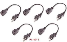 1 ft. Power Strip AC Outlet Saver (5-Pack), PC-S01-5 