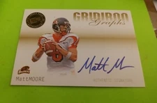 2007 MATT MOORE Press Pass SE Gridiron Graphs Gold AUTOGRAPH ROOKIE #GGMM MINT 