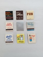 Lot Of 9 Vintage Matchbooks Unstruck #107