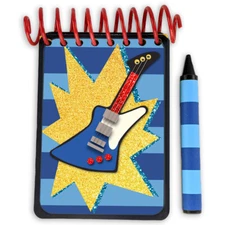 Handcrafted ROCK ON RAINBLOW PUPPY Handy Dandy Notebook