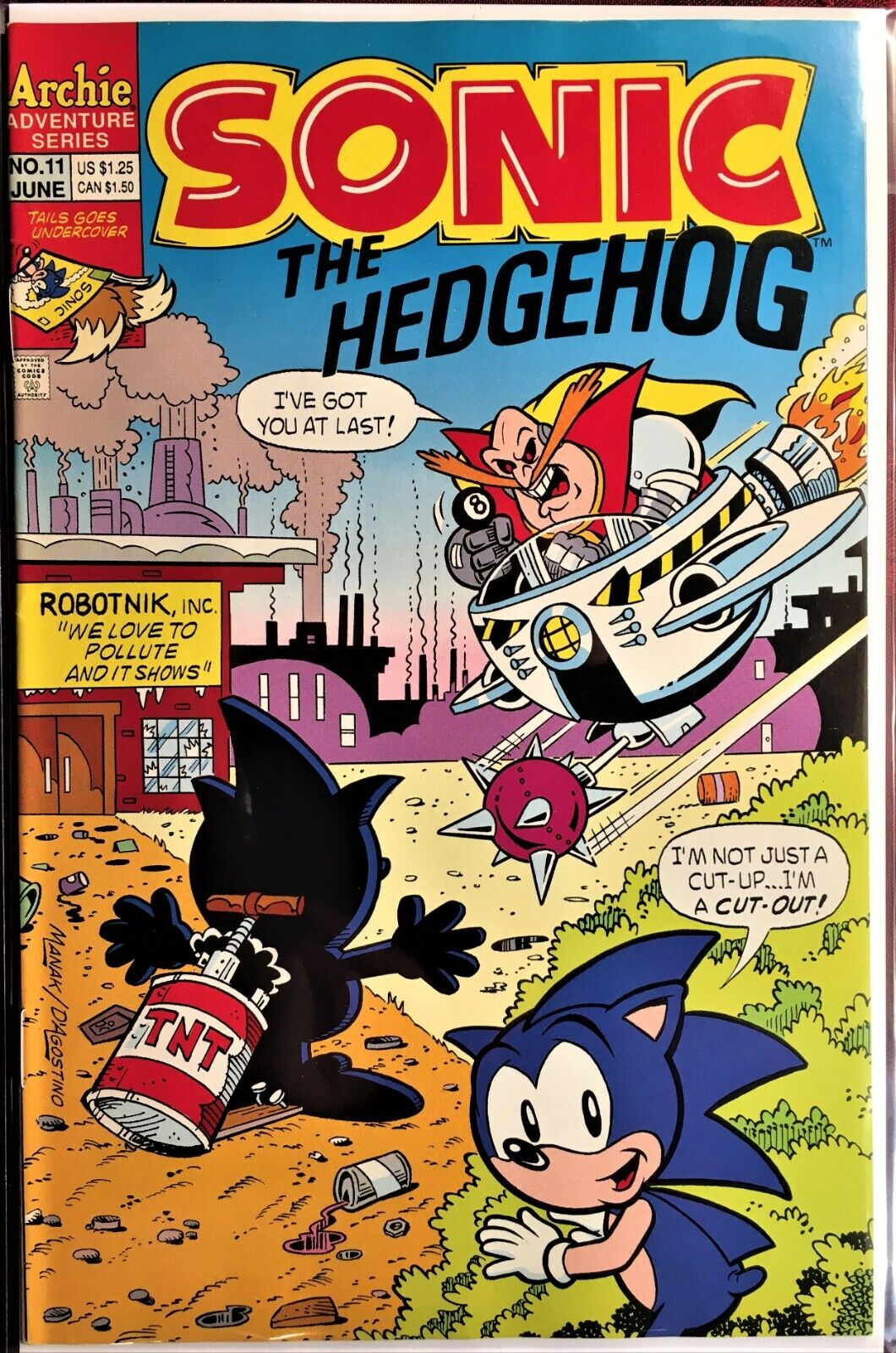 SONIC The HEDGEHOG Comic Book #136 July 2004 KNUCKLES & JULIE SU