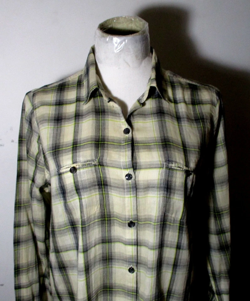 BDG. Camisa marrón tostado manga larga botones talla L Foto 2 de 4