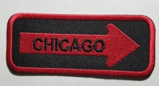 CHICAGO Oneway Embroidered Patch Iron on apxrox 1.25x3.75"
