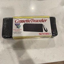 NEW Vintage Sentry Black Audio Cassette Traveler Soft Case SEALED Holds 15