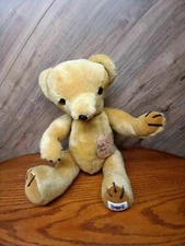 Large Vintage Peggy Nisbet Bully Bear fully Jointed Plush England Childhood