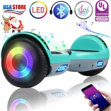 6.5" LED Light Hoverboard Electric Self Balancing Scooter no Bag for kids Adults
