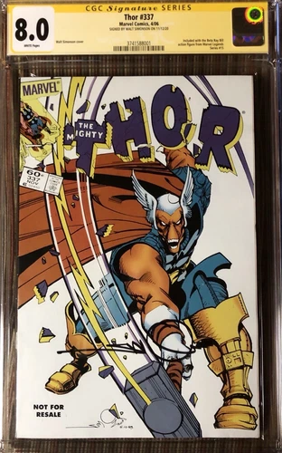 Thor #337  Reprint Graded Grade8.0 And SS Signed by Walt Simonson 🙃 😋