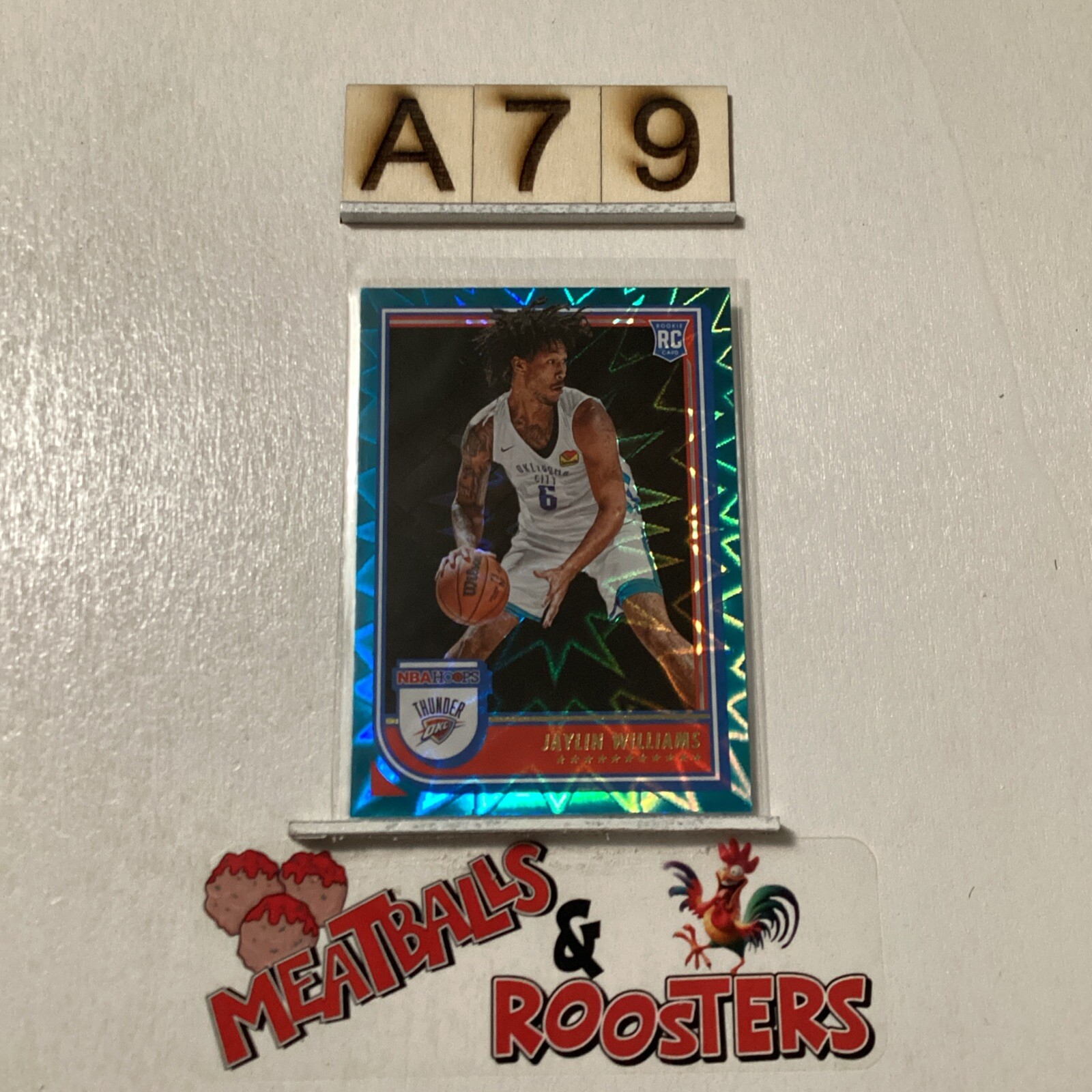 2022-23 Panini NBA Hoops Teal Explosion #269 Jaylin Williams Rookie