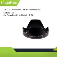 LH-DC70 Petal Plastic Lens Hood Lens Shade For PowerShot G1 X G1X Full HD DC