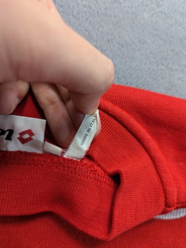 Vintage Lotto Red Sweatshirt Mens size L - Picture 11 of 23