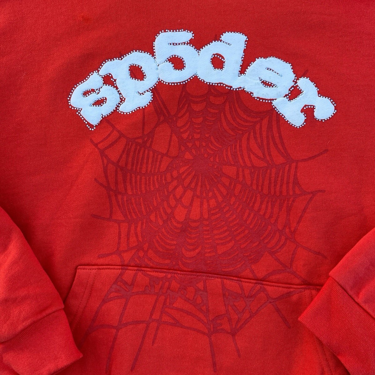 Sp5der Rhinestone Hoodie Red Size XL | eBay Sp5der Rhinestone Hoodie Red Size XL | eBay