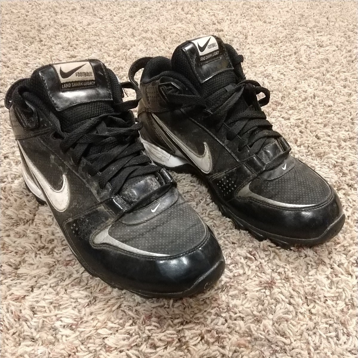 Nike Land Shark Legacy Football Cleats Men 396233-011 Size