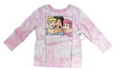 Old Navy Girls Pink Long Sleeve Disney Princess Besties Graphic T-Shirt 2T