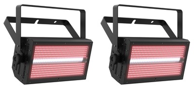 (2) Chauvet DJ Shocker Panel FX Blinder/Wash/Strobe/Eye Candy Effect Lights