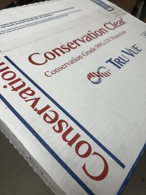 TRUE VIEW CONSERVATION CLEAR GLASS SHEETS 99% UV PROTECTING